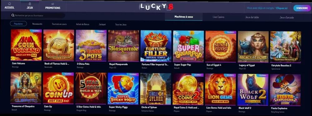 Lucky8 casino bonus 200% jusqu'à 500 €